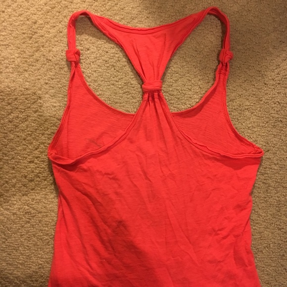 abercrombie coral racer back floral tank sz L - Picture 4 of 4
